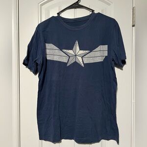 Men's Navy Blue Graphic T-Shirt